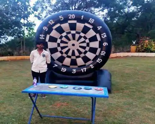 inflatable dart game stall in rajahmundry