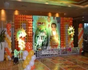 Sun rise theme birthday decoration in hyderabad
