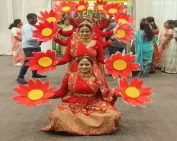bride and groom entry dancers in Hyderabad
